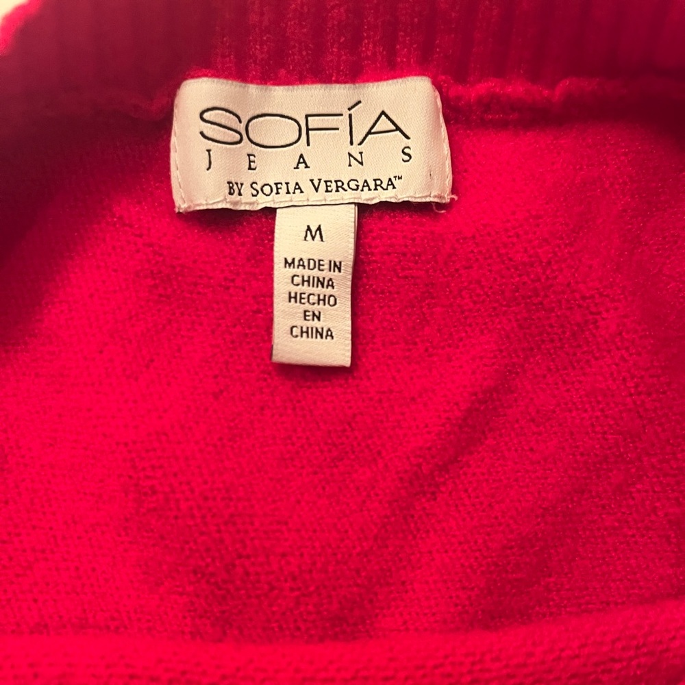 ❤️ Sofia One Shoulder Red Sweater | M - Picture 5 of 8